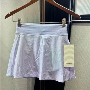Lululemon lightweight high rise tennis skirt size 2 lavender frost